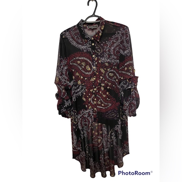 Melanie Lyne Tops - Melanie Lyne Sheer Duster SIZE 10